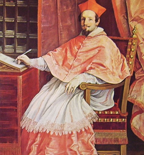 Guido Reni: Il cardinale Bernardino Spada, cm 222 x 147 Galleria Spada Roma.
